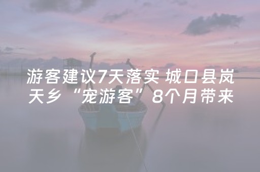 游客建议7天落实 城口县岚天乡“宠游客”8个月带来5100万元文旅收入