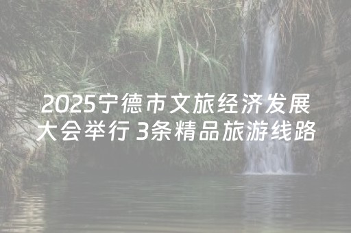 2025宁德市文旅经济发展大会举行 3条精品旅游线路发布