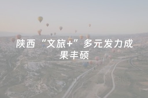 陕西“文旅+”多元发力成果丰硕