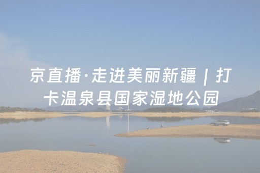 京直播·走进美丽新疆｜打卡温泉县国家湿地公园，探访“活化石”北鲵