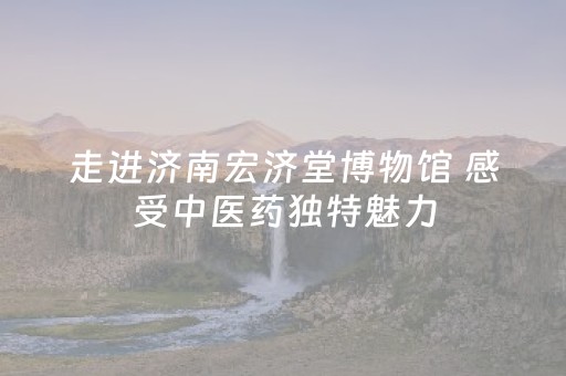 走进济南宏济堂博物馆 感受中医药独特魅力