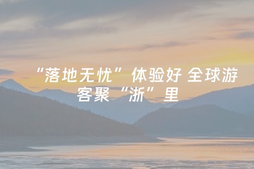 “落地无忧”体验好 全球游客聚“浙”里
