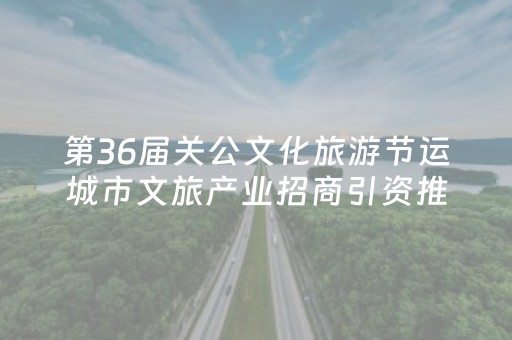 第36届关公文化旅游节运城市文旅产业招商引资推介会举行