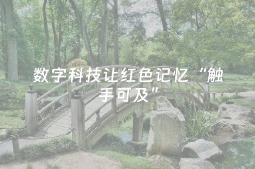 数字科技让红色记忆“触手可及”