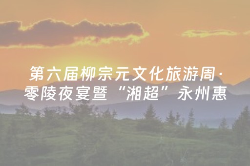 第六届柳宗元文化旅游周·零陵夜宴暨“湘超”永州惠民消费季开幕 朱洪武出席