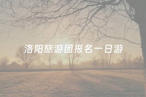 洛阳旅游团报名一日游（洛阳旅游团一日游咨询）