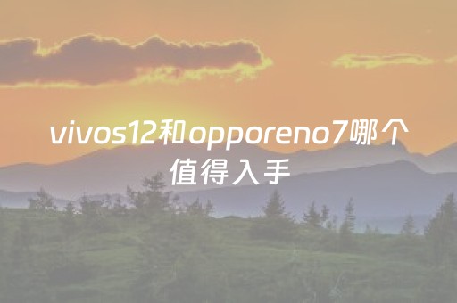vivos12和opporeno7哪个值得入手（vivos7和opporeno5k哪个好）