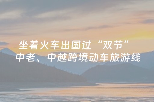 坐着火车出国过“双节” 中老、中越跨境动车旅游线路受热捧