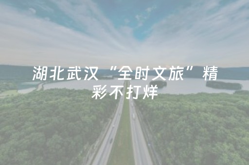 湖北武汉“全时文旅”精彩不打烊