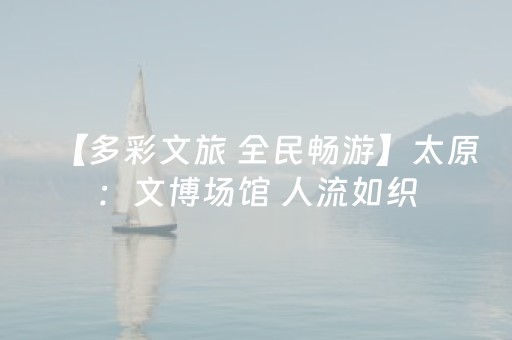 【多彩文旅 全民畅游】太原：文博场馆 人流如织
