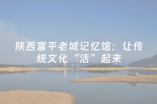陕西富平老城记忆馆：让传统文化“活”起来
