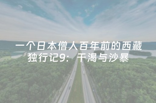 一个日本僧人百年前的西藏独行记9：干渴与沙暴