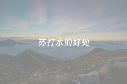 苏打水的好处（喝小苏打水的好处）
