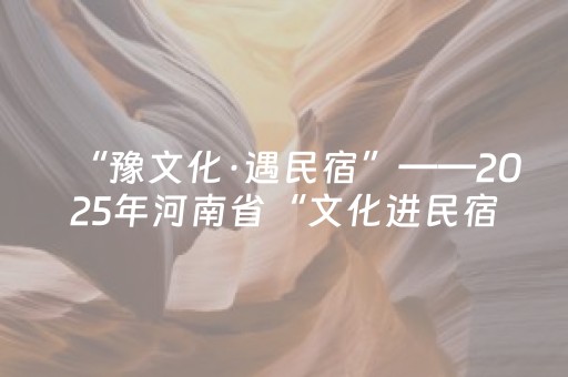 “豫文化·遇民宿”——2025年河南省“文化进民宿”主题活动走进鹤壁市淇滨区将军泉·康养民宿