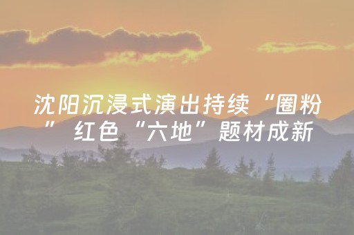 沈阳沉浸式演出持续“圈粉” 红色“六地”题材成新蓝海