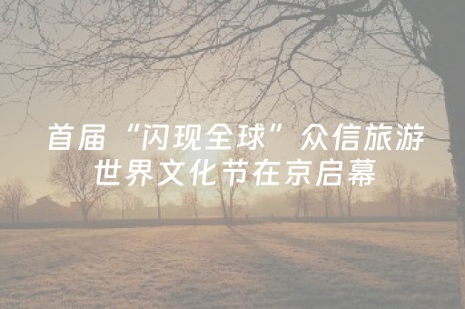 首届“闪现全球”众信旅游世界文化节在京启幕