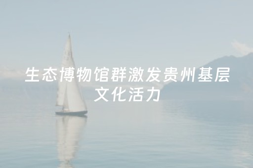 生态博物馆群激发贵州基层文化活力
