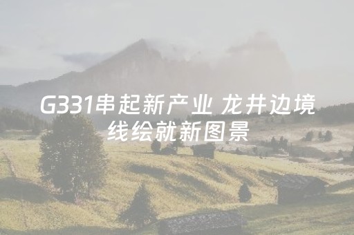 G331串起新产业 龙井边境线绘就新图景