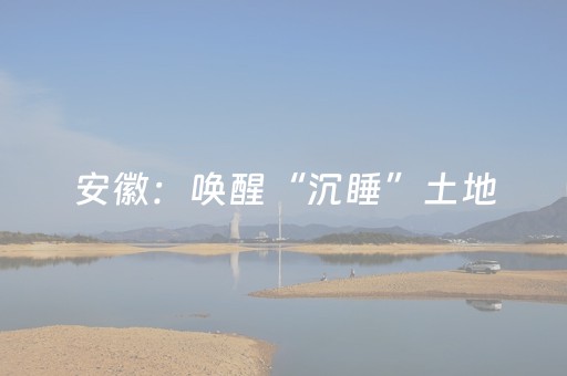 安徽：唤醒“沉睡”土地，重塑城市空间