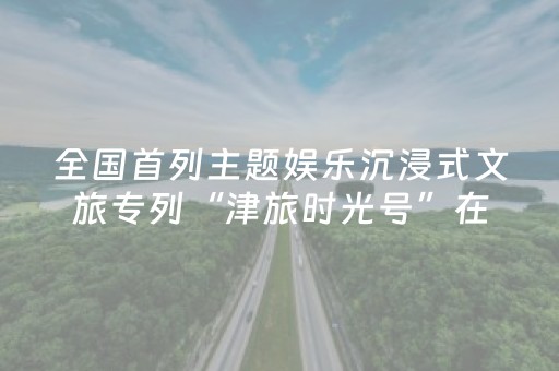 全国首列主题娱乐沉浸式文旅专列“津旅时光号”在天津发车