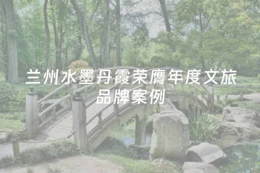 兰州水墨丹霞荣膺年度文旅品牌案例