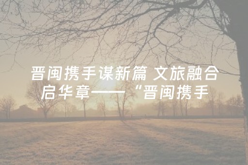 晋闽携手谋新篇 文旅融合启华章——“晋闽携手，构建文旅新发展格局”交流洽谈会在晋祠博物馆成功举办