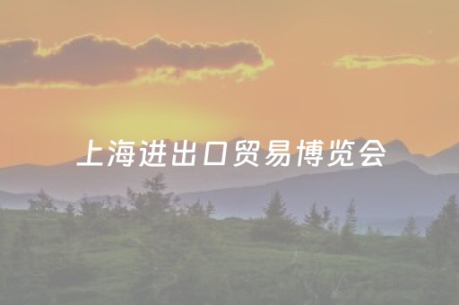 上海进出口贸易博览会（中国上海进出口贸易博览会）