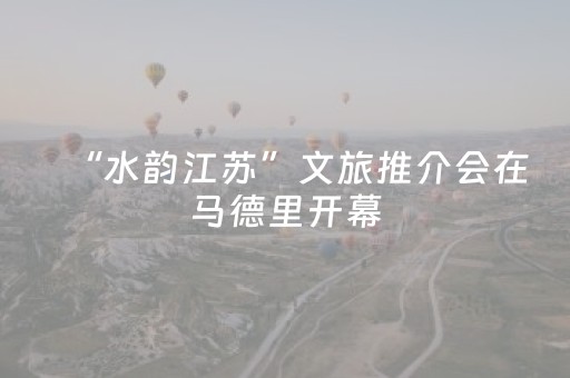 “水韵江苏”文旅推介会在马德里开幕