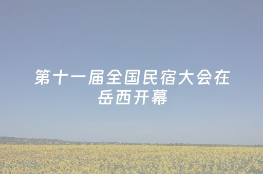 第十一届全国民宿大会在岳西开幕