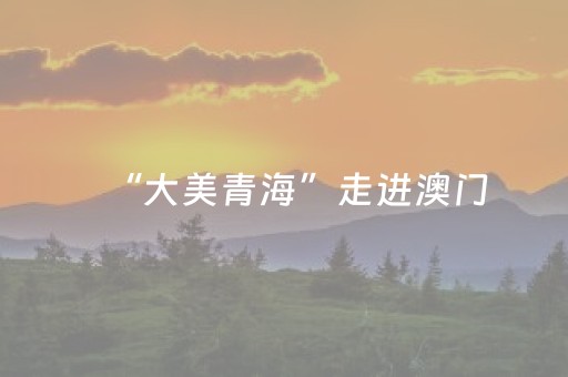 “大美青海”走进澳门