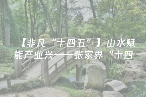 【非凡“十四五”】山水赋能产业兴——张家界“十四五”绘就高质量发展新图景