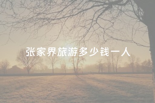 张家界旅游多少钱一人（张家界旅游一次多少钱）