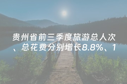 贵州省前三季度旅游总人次、总花费分别增长8.8%、11% 从“流量获取”到“价值释放”
