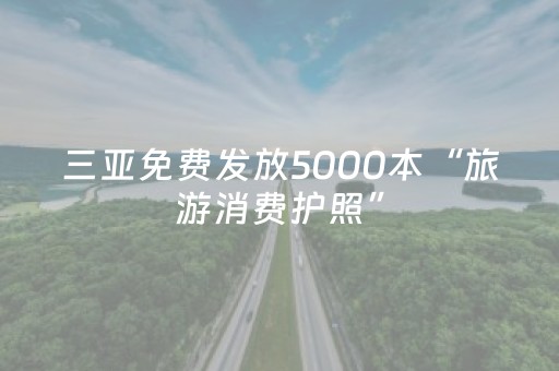 三亚免费发放5000本“旅游消费护照”
