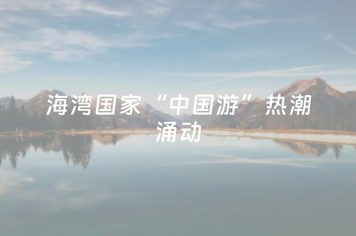 海湾国家“中国游”热潮涌动