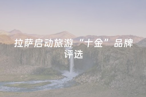 拉萨启动旅游“十金”品牌评选