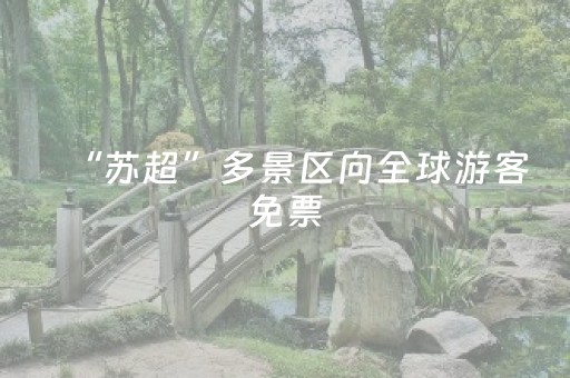 “苏超”多景区向全球游客免票，票根经济激活了城乡经济新生态