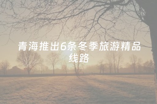 青海推出6条冬季旅游精品线路