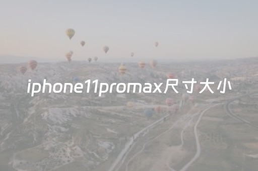 iphone11promax尺寸大小（iphone14promax尺寸大小）