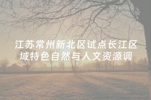 江苏常州新北区试点长江区域特色自然与人文资源调查构建“调查-评价-转化”体系，实现数字赋能+生态复绿双提升