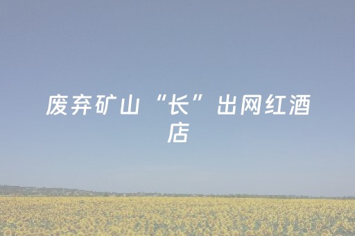 废弃矿山“长”出网红酒店，合肥生态修复绘就“金山”画卷