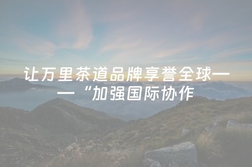 让万里茶道品牌享誉全球——“加强国际协作，推动共同申遗”主题研讨会见闻