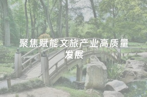 聚焦赋能文旅产业高质量发展