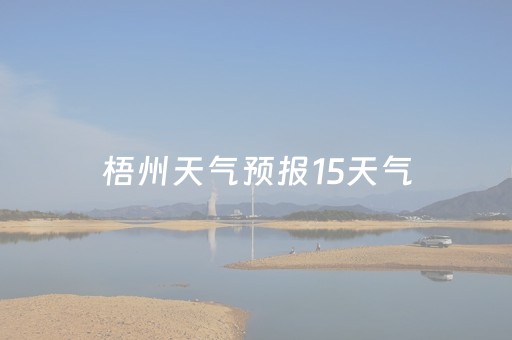 梧州天气预报15天气（梧州天气预报15天气梧州）