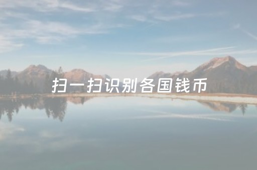 扫一扫识别各国钱币（扫一扫识别各国钱币
）