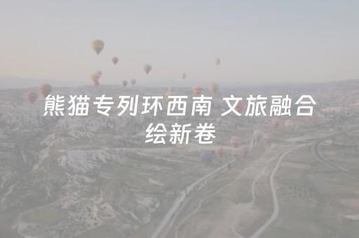 熊猫专列环西南 文旅融合绘新卷