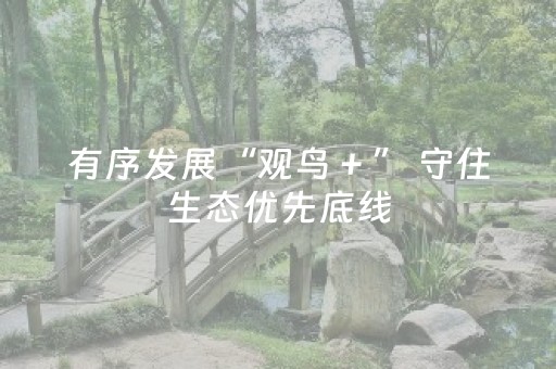 有序发展“观鸟＋” 守住生态优先底线