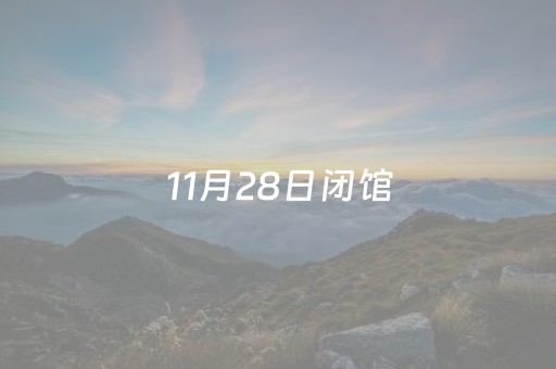 11月28日闭馆，德州人别跑空！