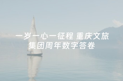 一岁一心一征程 重庆文旅集团周年数字答卷