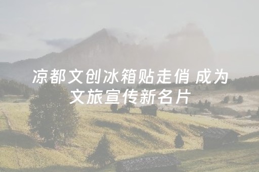 凉都文创冰箱贴走俏 成为文旅宣传新名片